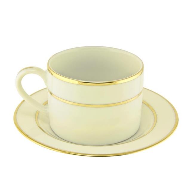 Rental store for SAUCER, IVORY DOUBLE GOLD TRIM in Edmonds WA