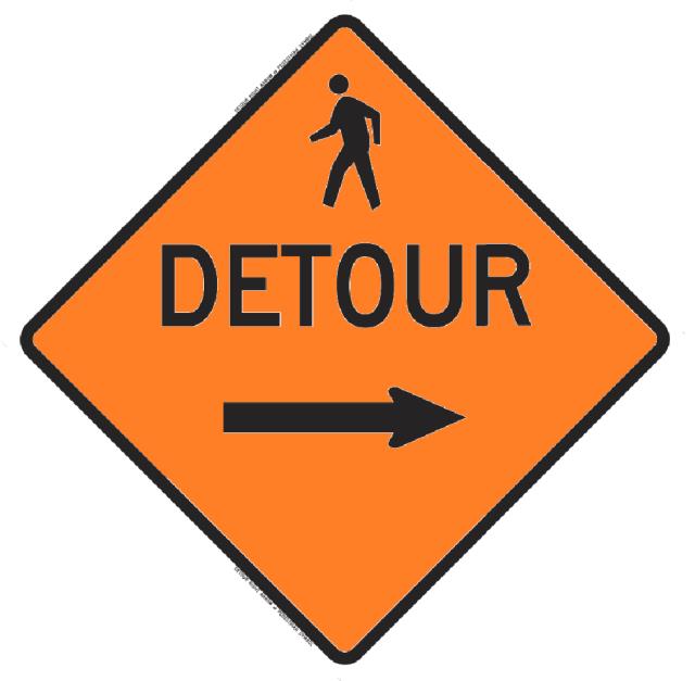 Rental store for SIGN, PEDESTRIAN DETOUR RIGHT in Edmonds WA