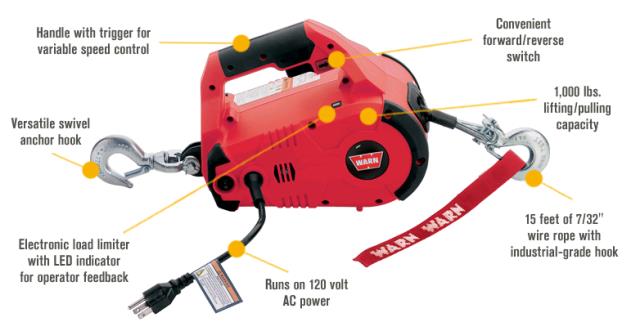 Rental store for ELECTRIC WINCH 1000 LB CAP in Edmonds WA