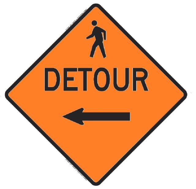 Rental store for SIGN, PEDESTRIAN DETOUR LEFT in Edmonds WA